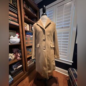 J Crew Tan Khaki Wool/Cashmere Classic Jacket sz10
